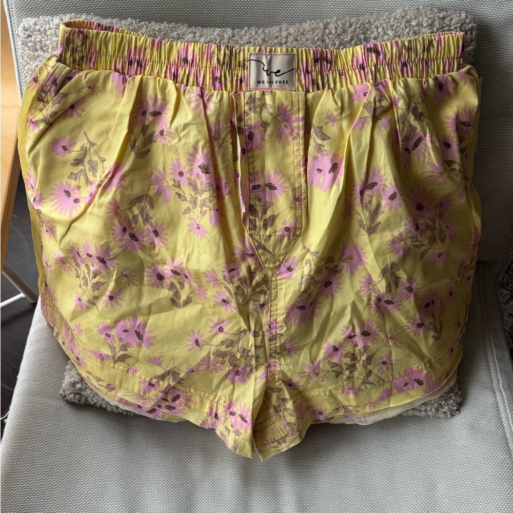 Free People Day to Day Floral Boxer Shorts BNWT